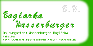 boglarka wasserburger business card